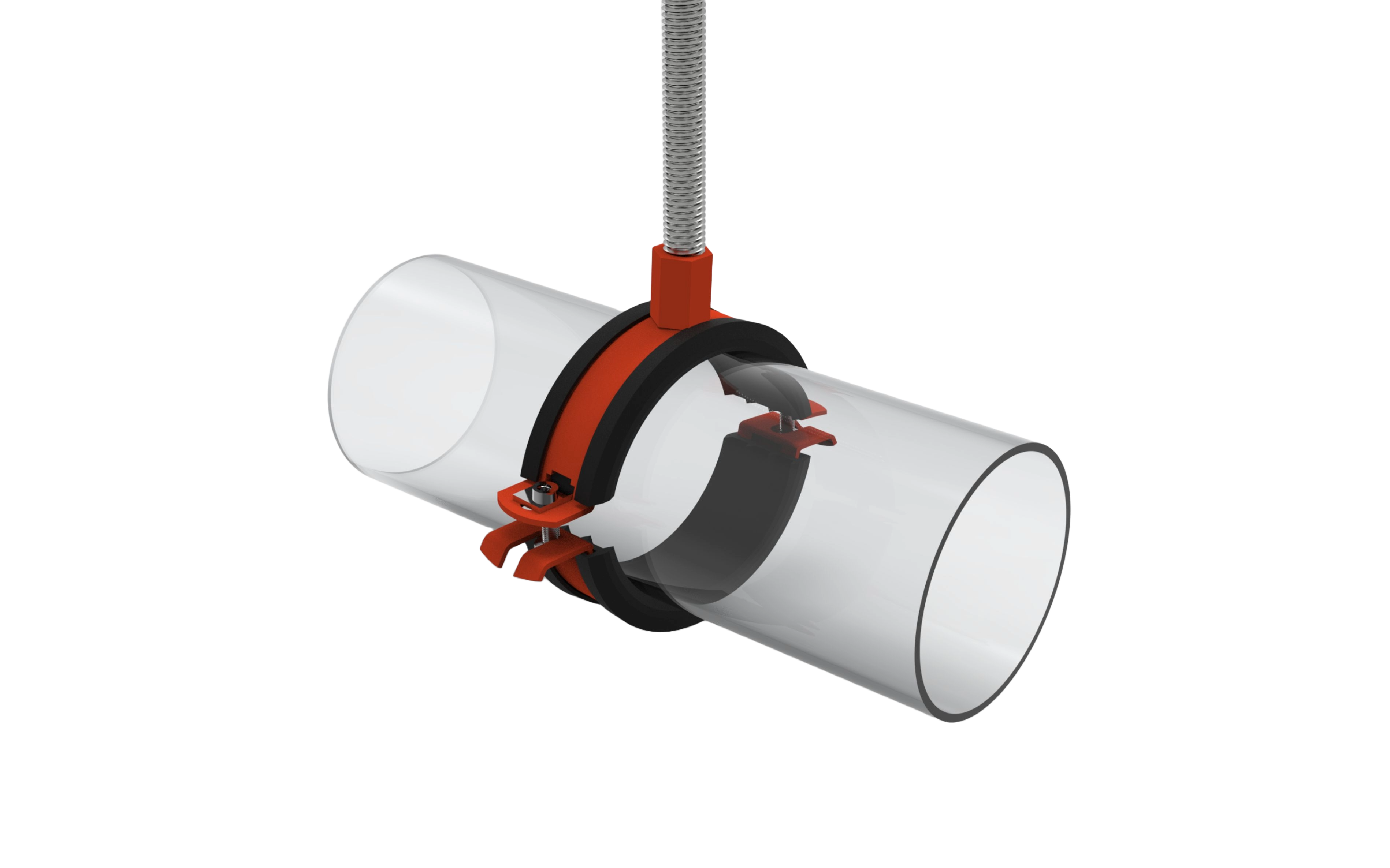 RUBBER LINED PIPE CLAMP (RPCQ)