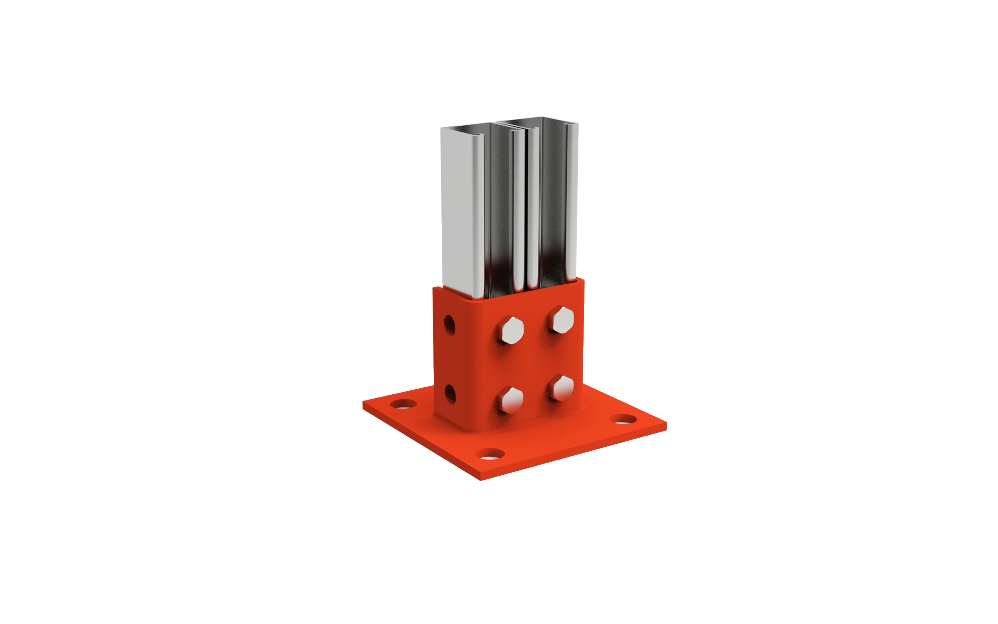 DOUBLE CHANNEL POST BASE